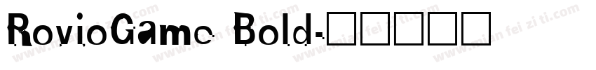RovioGame Bold字体转换
